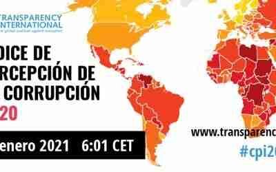 Presentación del Índice de Percepción de la Corrupción 2020 de Transparencia Internacional